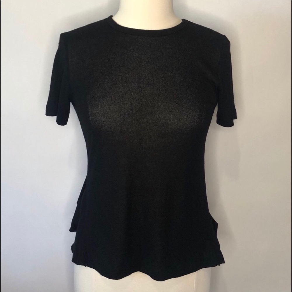 ASOS Black Top Cut Out Back size 4